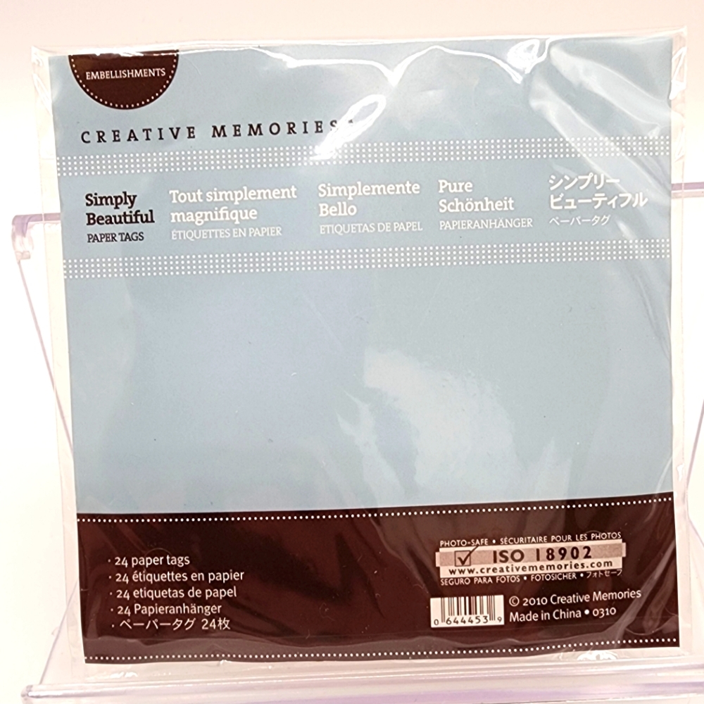 Creative Memories Simply Beautiful Paper Tags NWOT